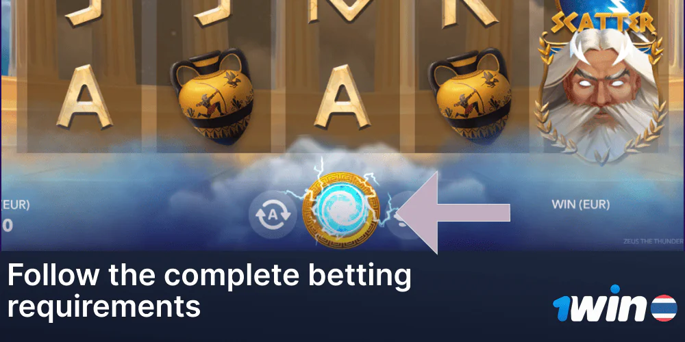 Use bonus money to play games and bet on 1Win.